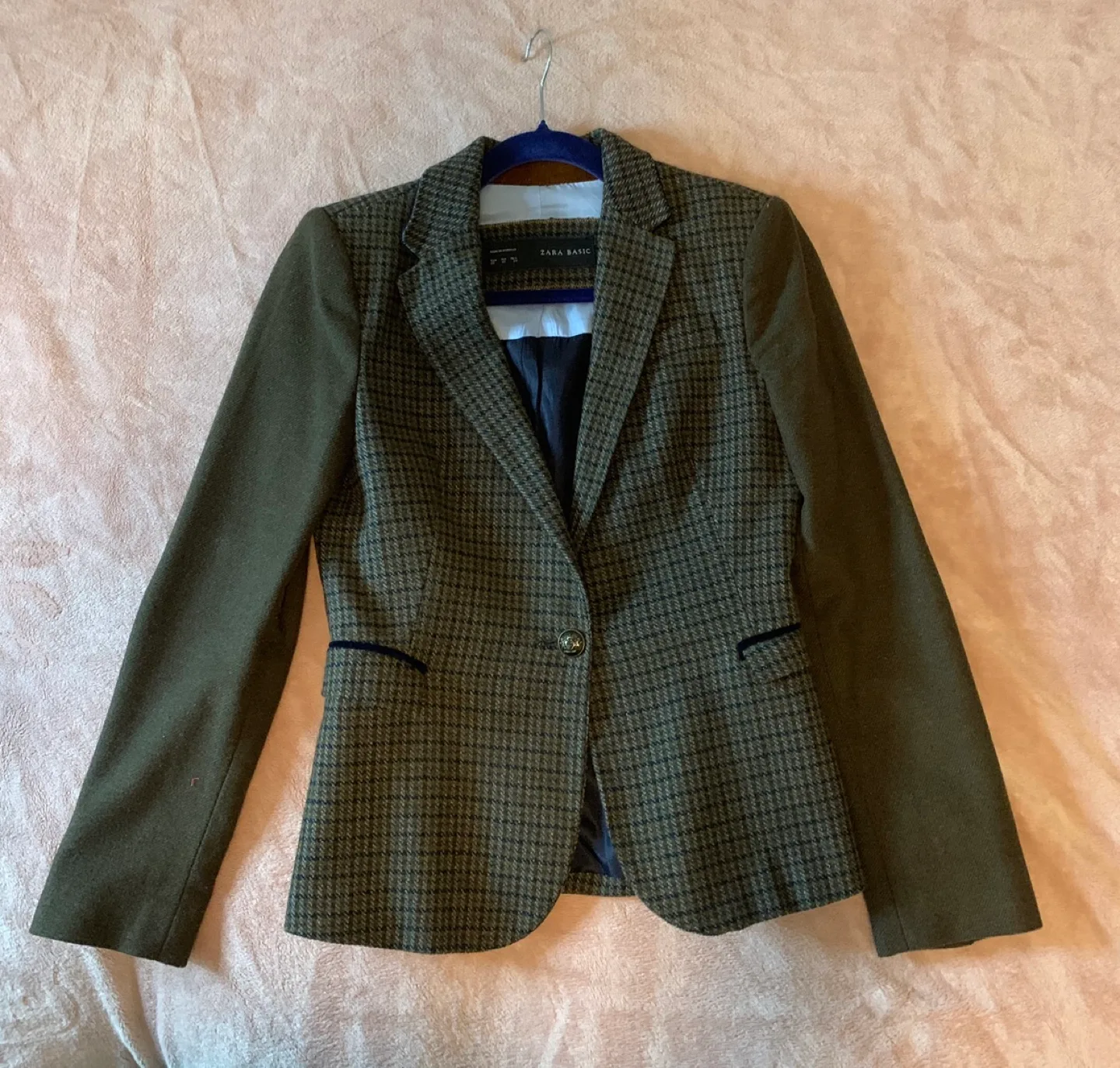 Zara Basic Houndstooth Blazer image indicator(4)
