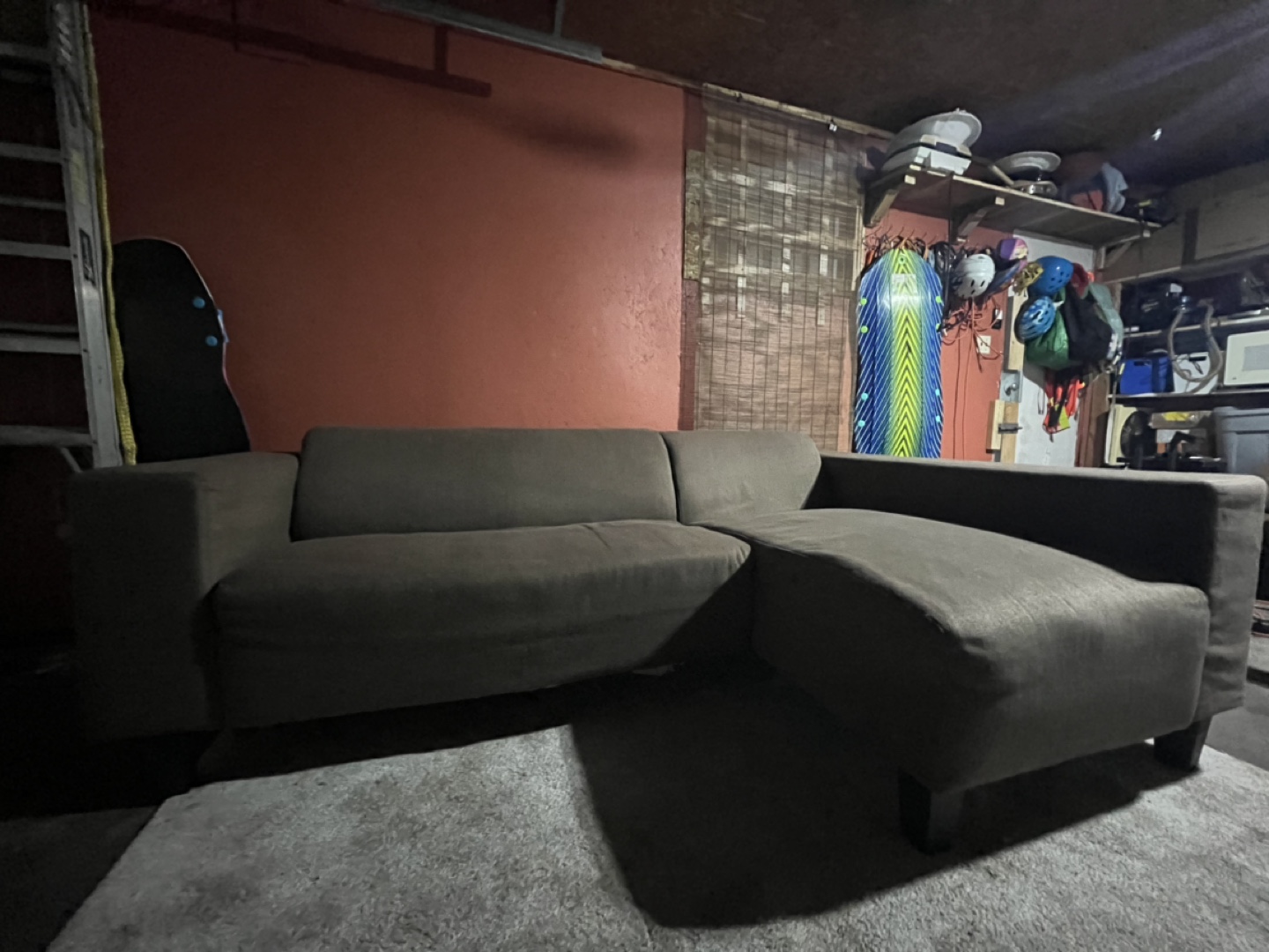 Brown Sectional Sofa - photo 3
