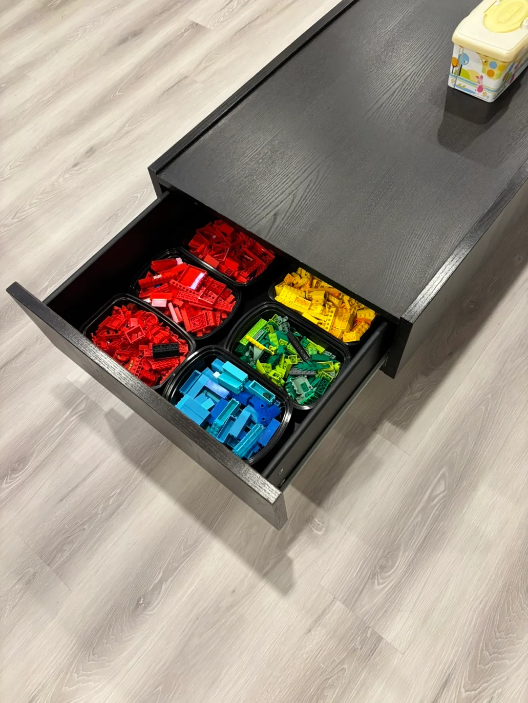 Black Coffee Table with Storage Drawers image indicator(3)