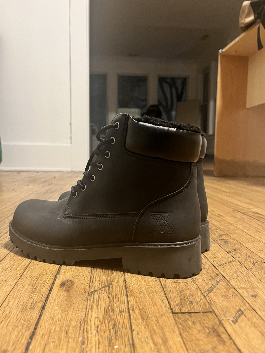 Black Lace-Up Winter Boots - photo 2