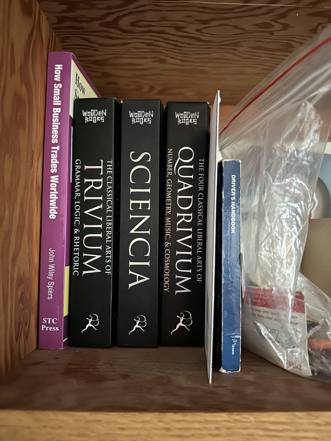 Wooden Books Trivium, Sciencia, Quadrivium Set