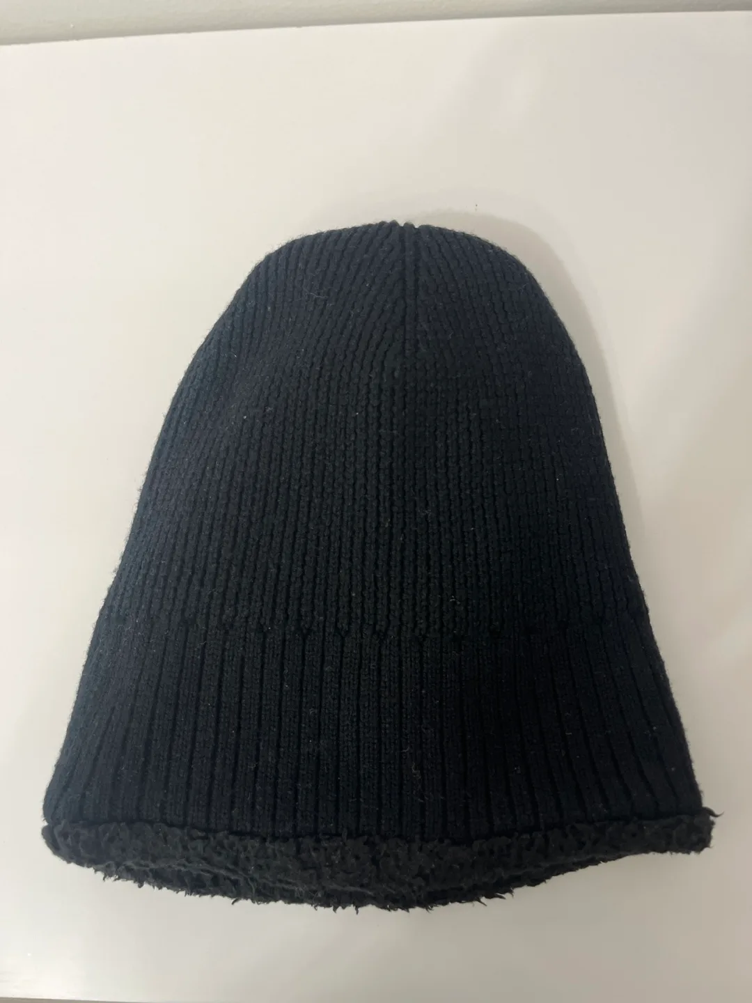 Lululemon Black Knit Beanie with Fleece Lining image indicator(2)