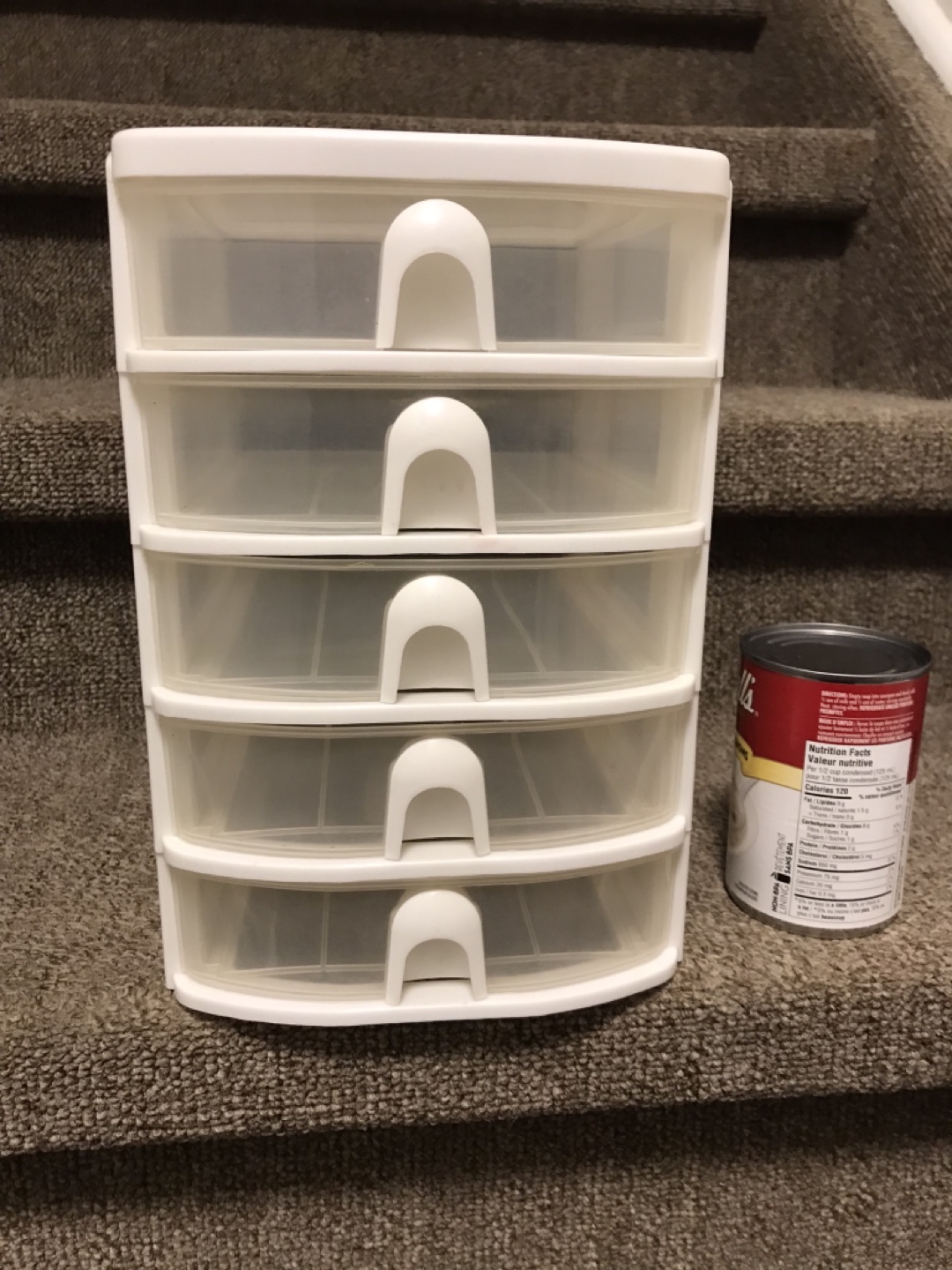 Five-Drawer Plastic Organizer