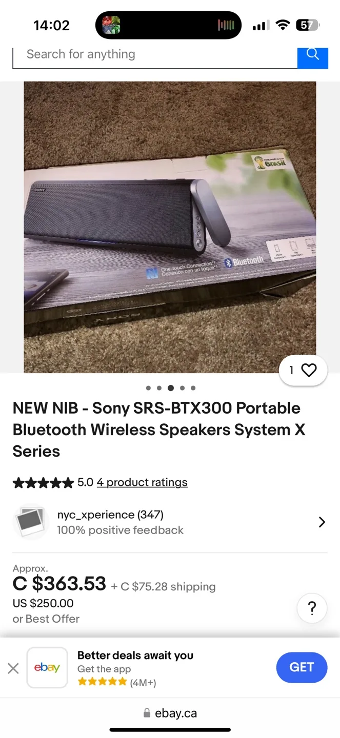 Sony SRS-BTX300 Portable Bluetooth Wireless Speaker System image indicator(2)