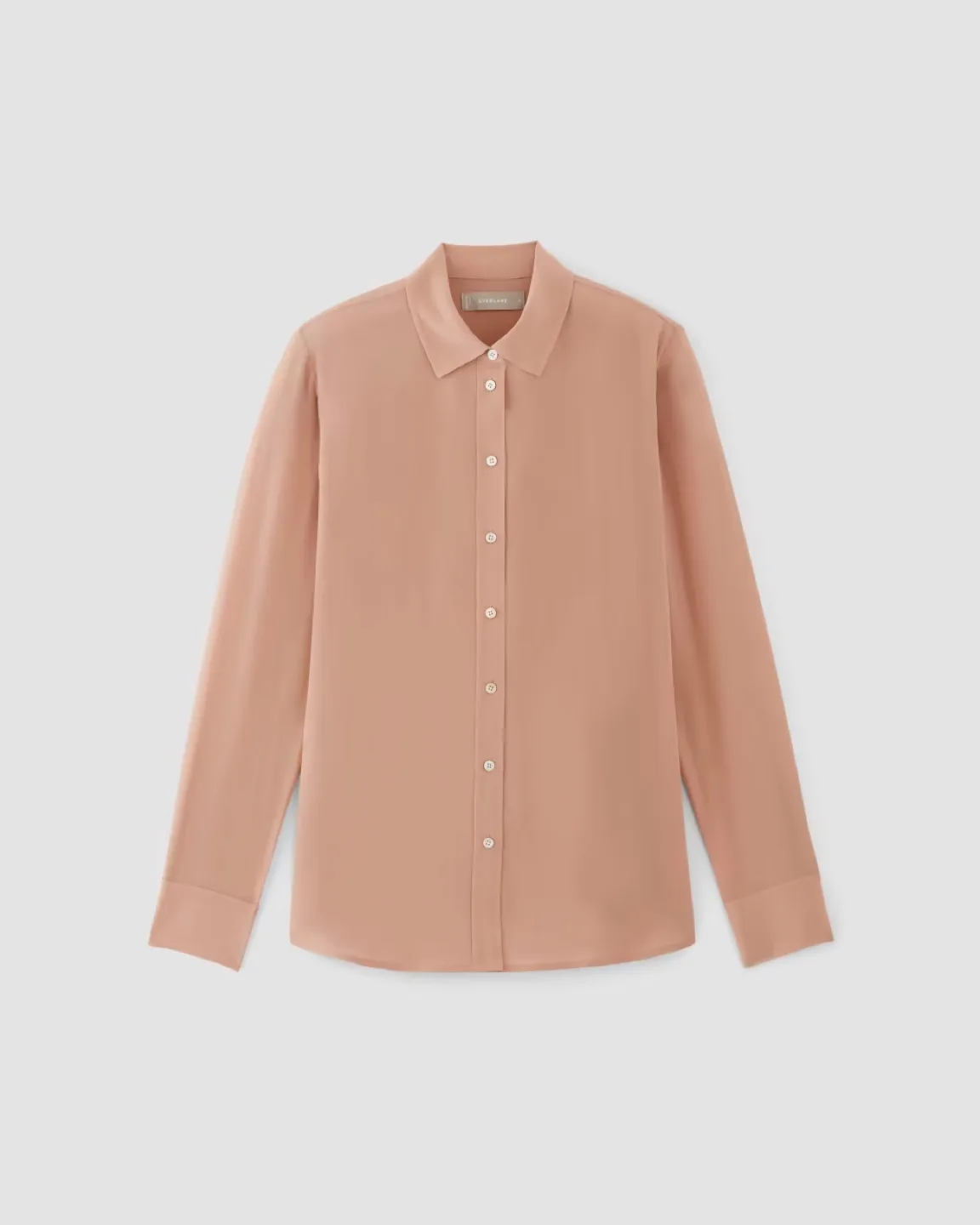Everlane blush pink silk shirt, size 8 thumbnail