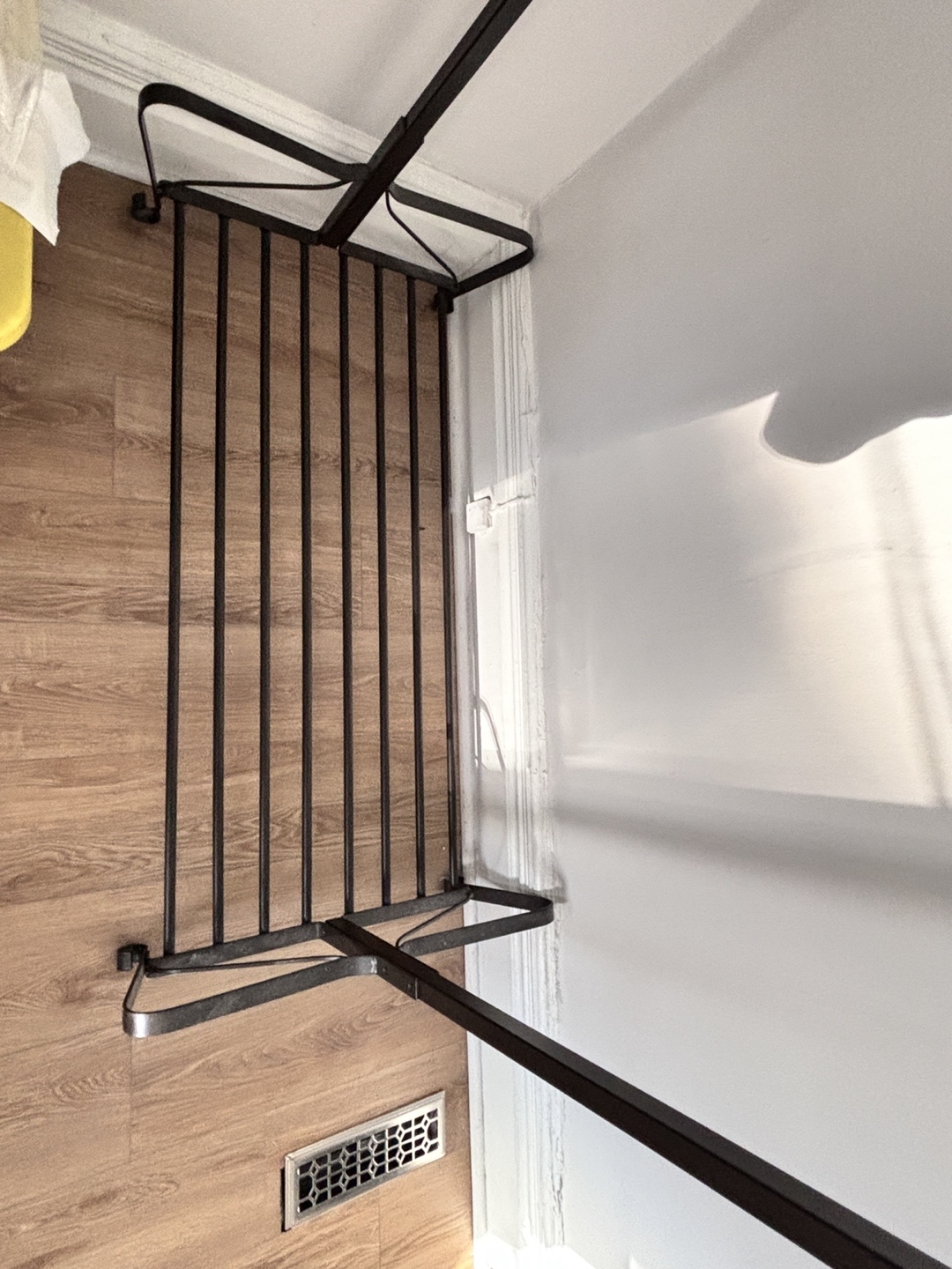 Black Metal Clothes Rack with Shelf - photo 4