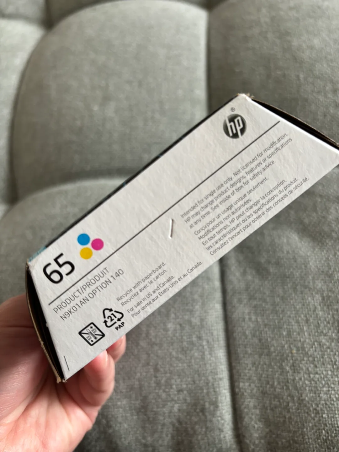 HP 65 Tri-color Ink Cartridge image indicator(4)