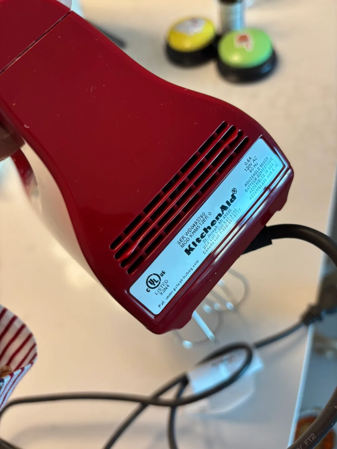 KitchenAid 5-Speed Hand Mixer - Red image indicator(2)