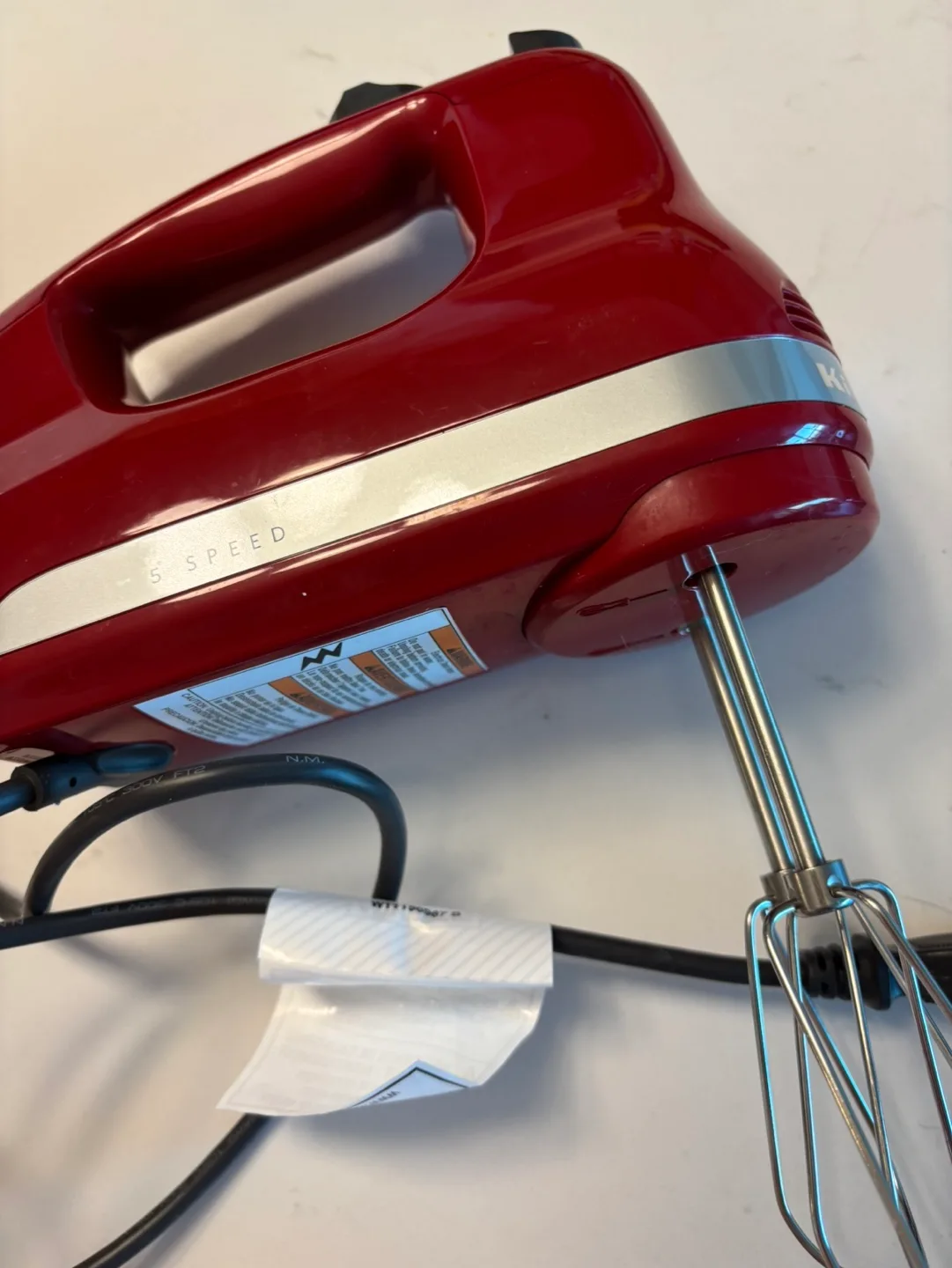 KitchenAid 5-Speed Hand Mixer - Red image indicator(6)