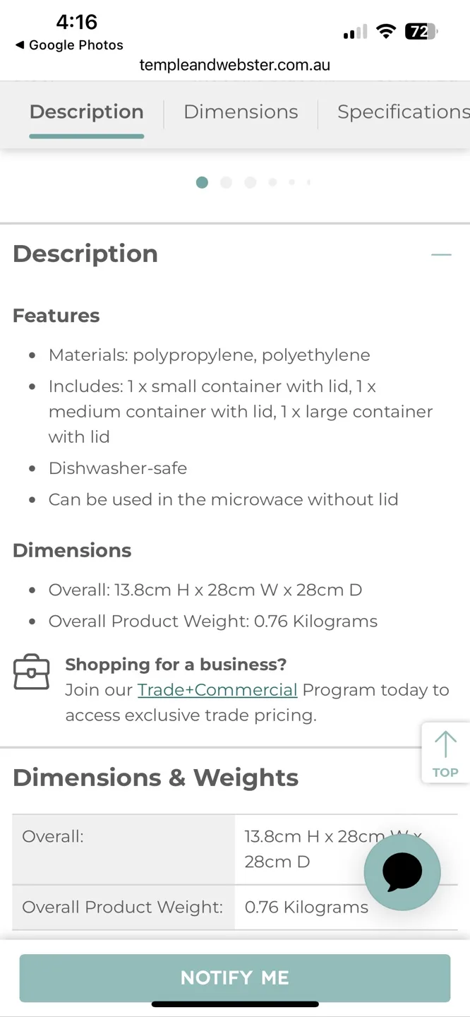 Guzzini 3-Piece Food Storage Container Set image indicator(8)