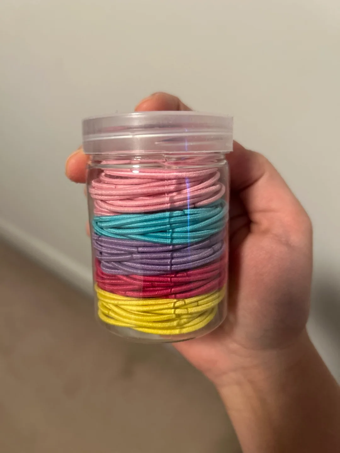 Pastel Hair Ties in Jar thumbnail