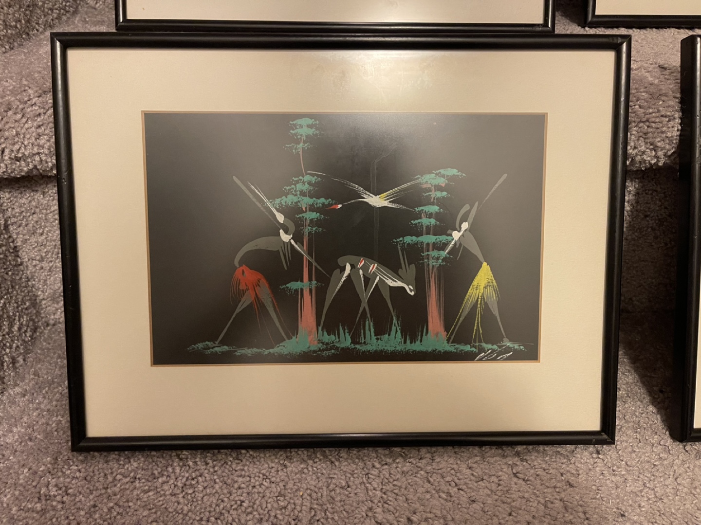 Set of Four Framed African-Inspired Prints - photo 2