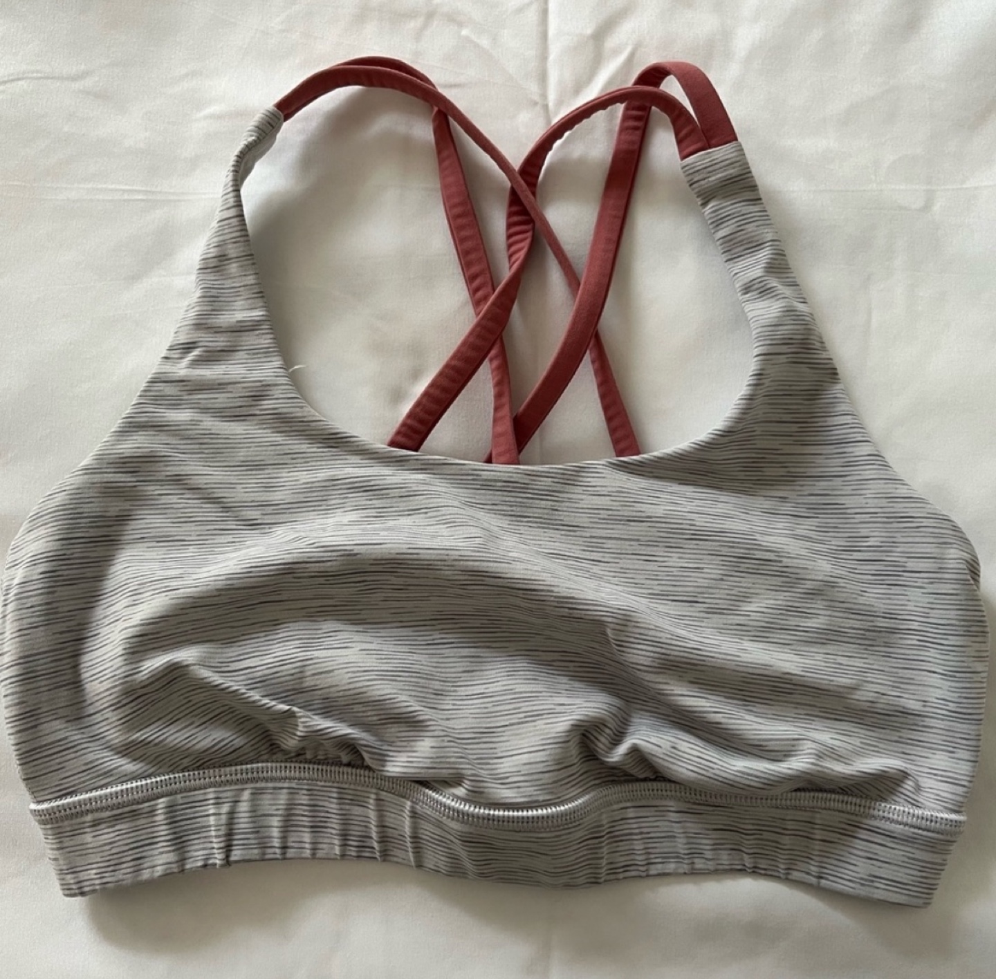 Lululemon Energy Sports Bra Raspberry Cream - 6 - photo 2