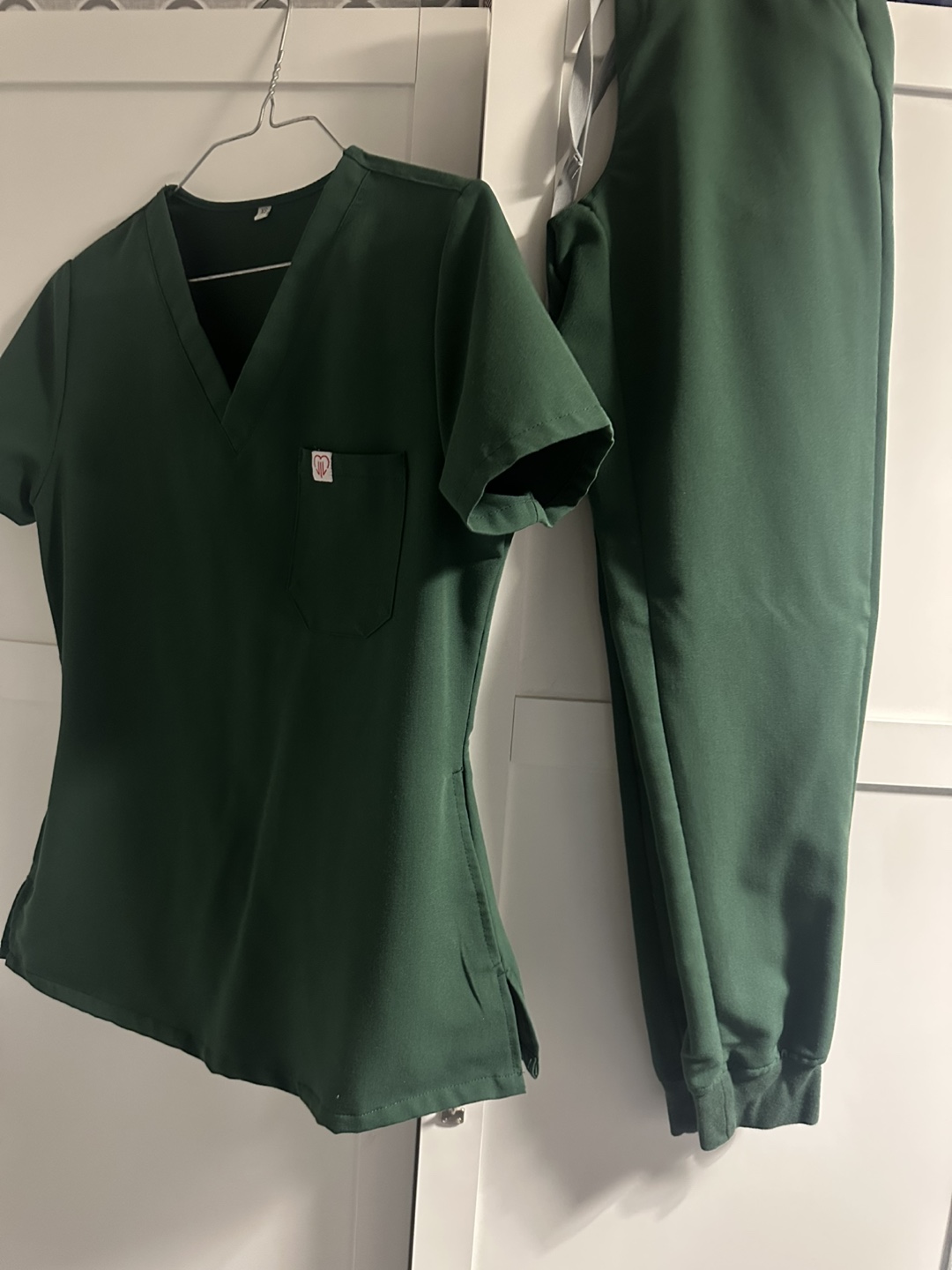 Women's Scrubs Set - Size CSmall - Dark Green - photo 4
