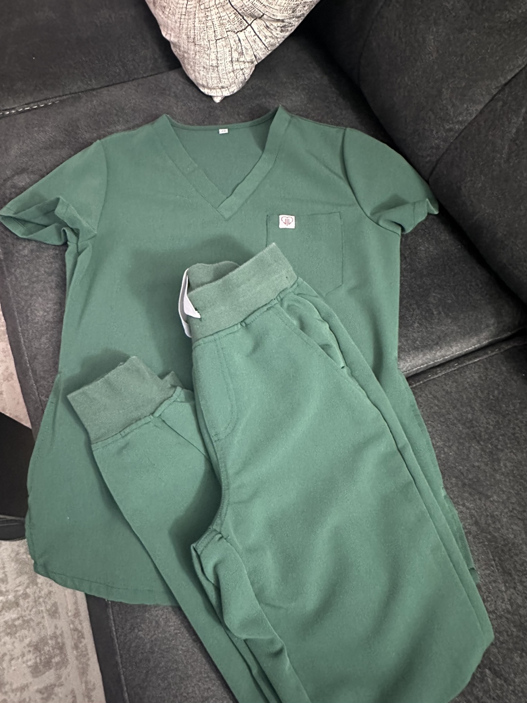 Women's Scrubs Set - Size CSmall - Dark Green