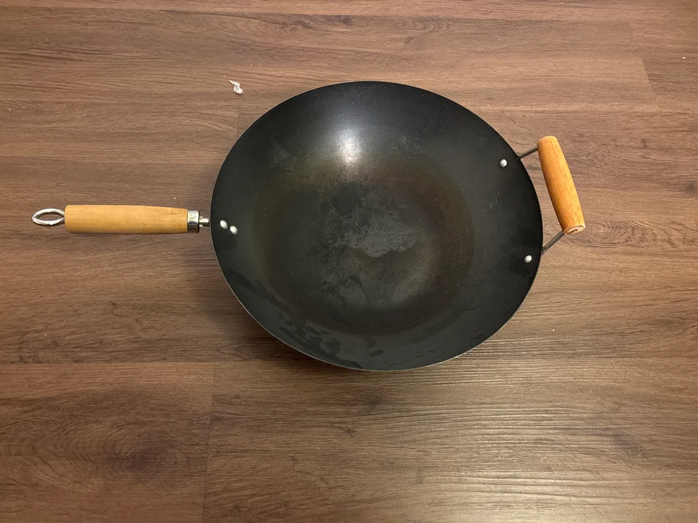 Carbon Steel Wok with Wooden Handle thumbnail