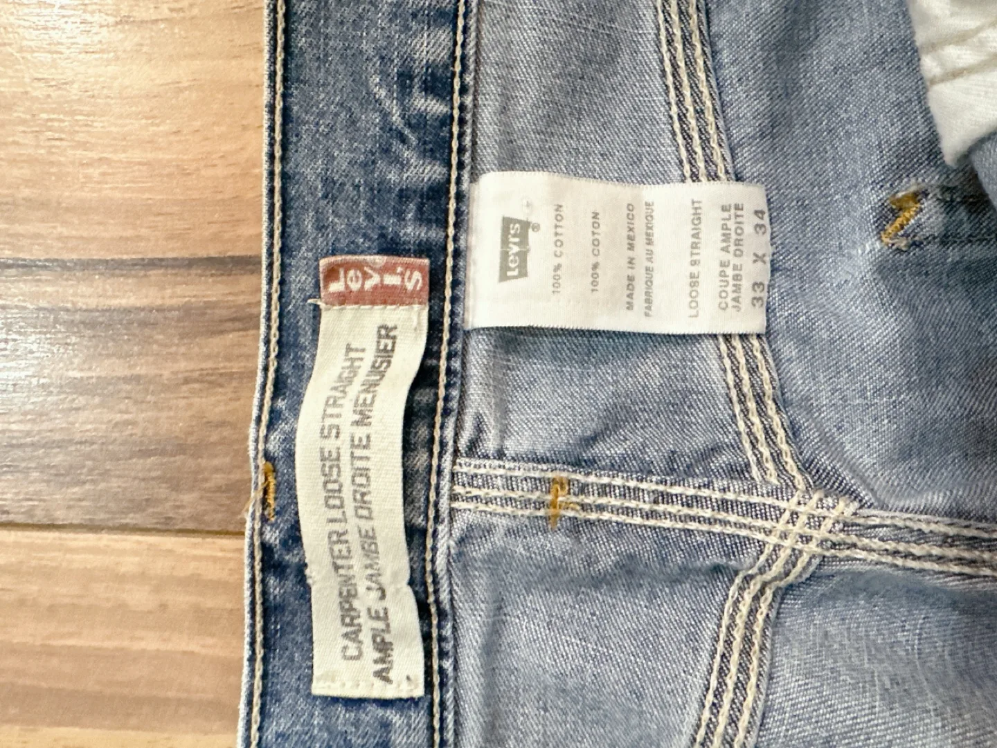Levi's Carpenter Loose Straight Jeans - Size 33x34 image indicator(2)