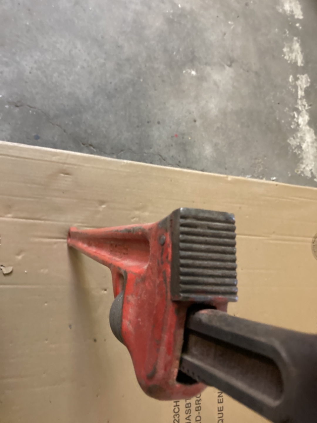 Vintage Red Pipe Wrench - photo 3