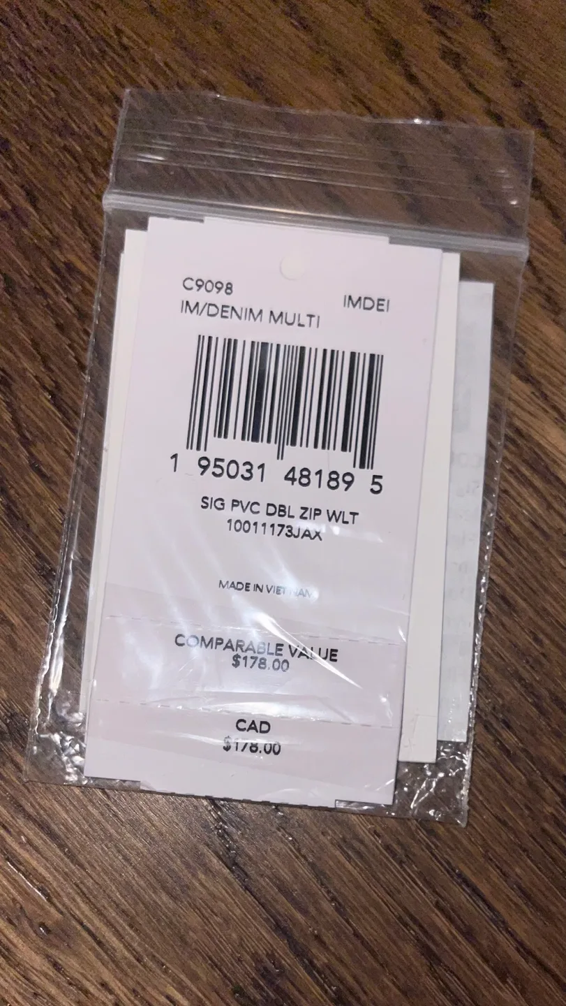 Coach Double Zip Wallet in Signature Canvas - Gold/Denim Multi image indicator(2)