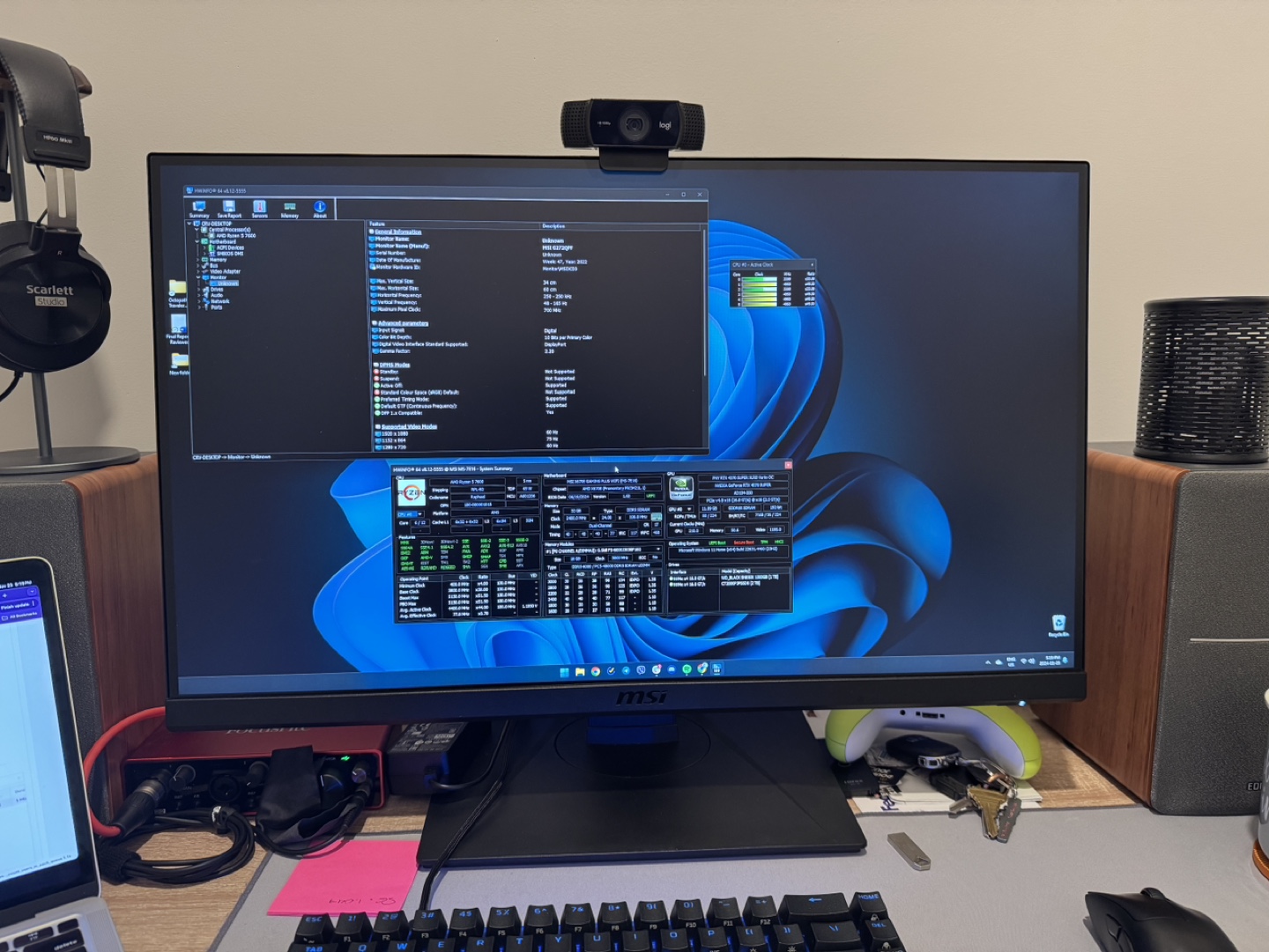 MSI Optix 27" Gaming Monitor 1440p 165hz