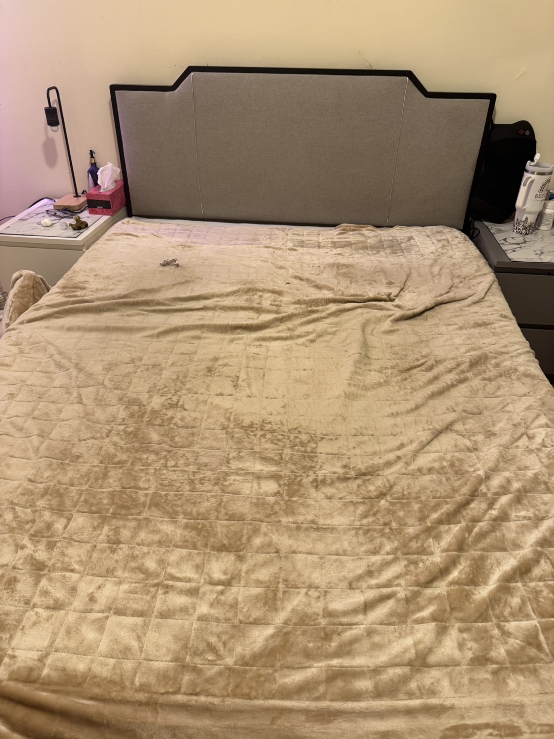 Queen Size Bed Frame with Headboard
