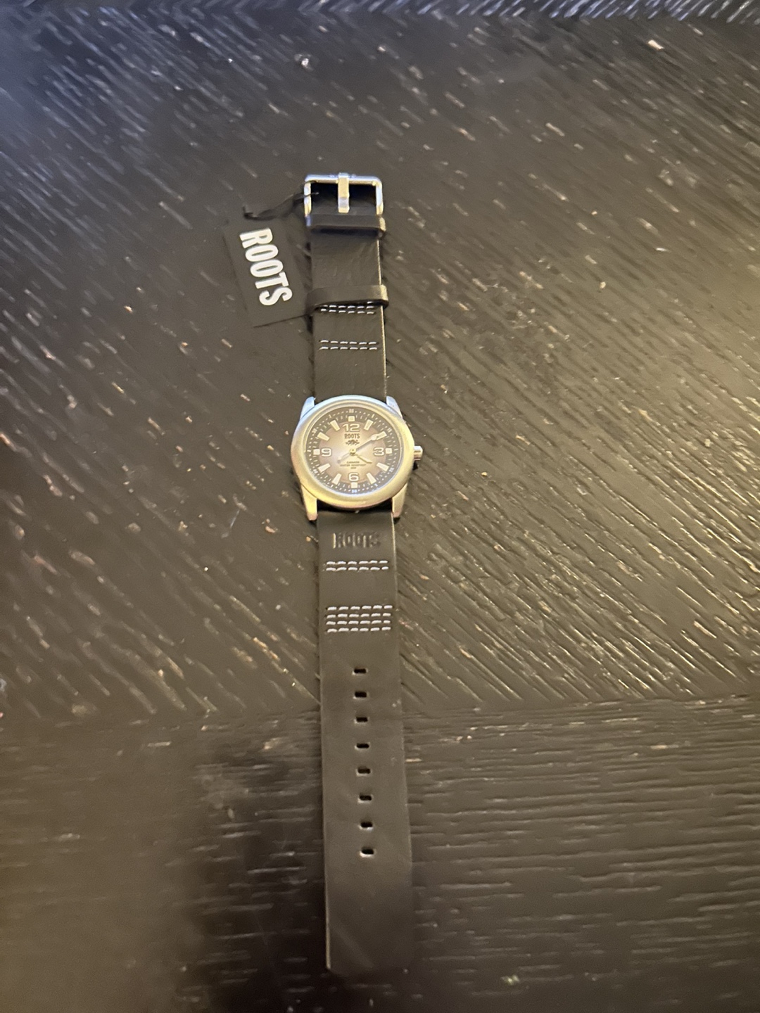 Roots Men's Watch - Black Leather Band - photo 3