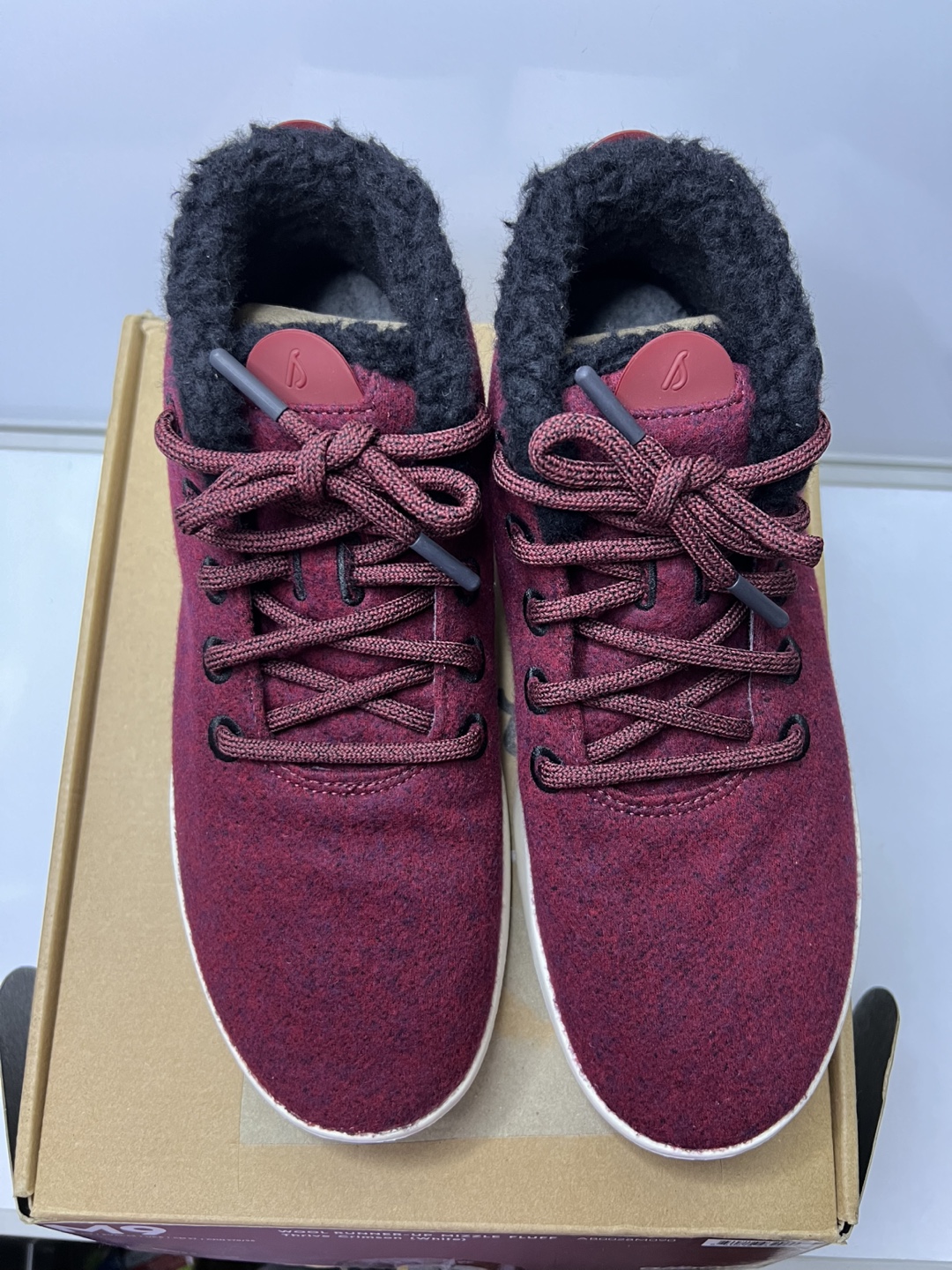 Allbirds Mizzle Fluff Shoes - Size 9 - Thrive Crimson - photo 3