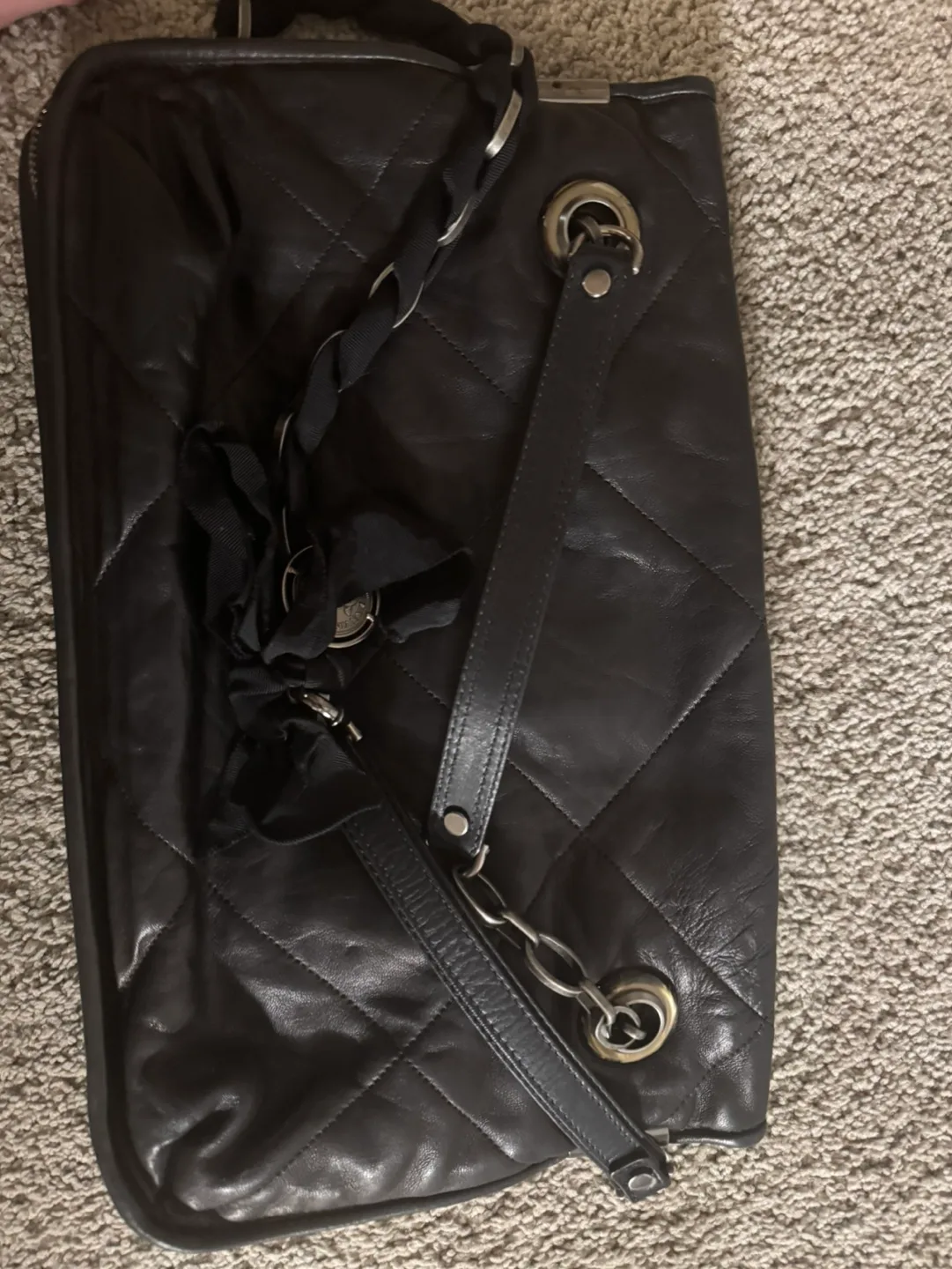 Lanvin Authentic Vintage Leather Shoulder Bag thumbnail