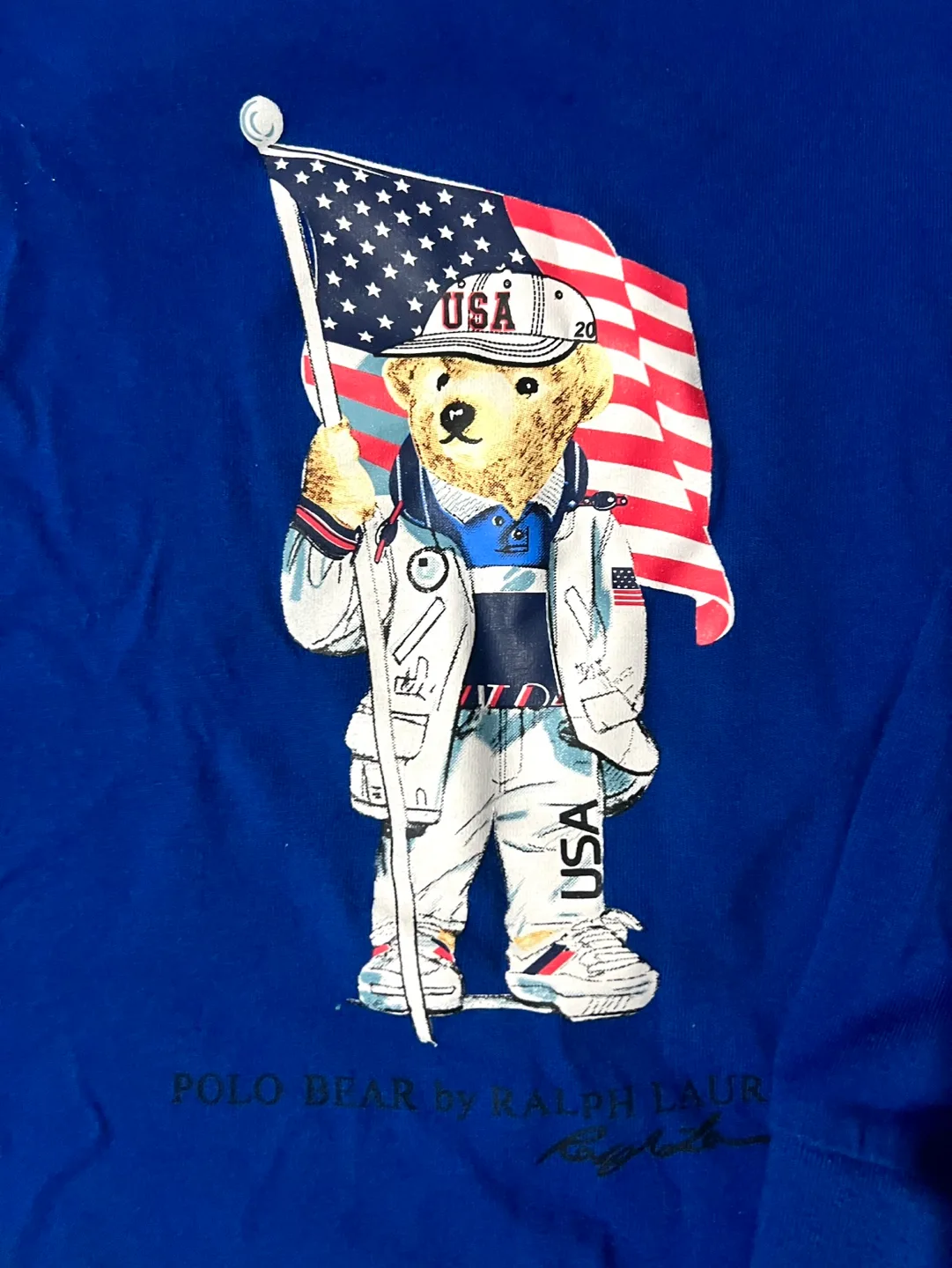 Kids Polo Ralph Lauren Polo Bear Long Sleeve Shirt Size 5 image indicator(2)