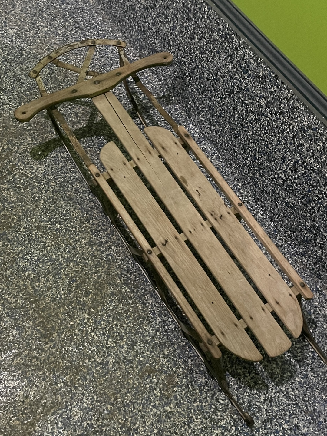 Vintage Wooden Sled - photo 3