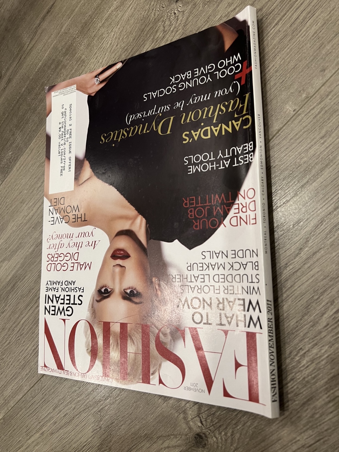 Fashion Magazine November 2011 - Gwen Stefani Cover - photo 5