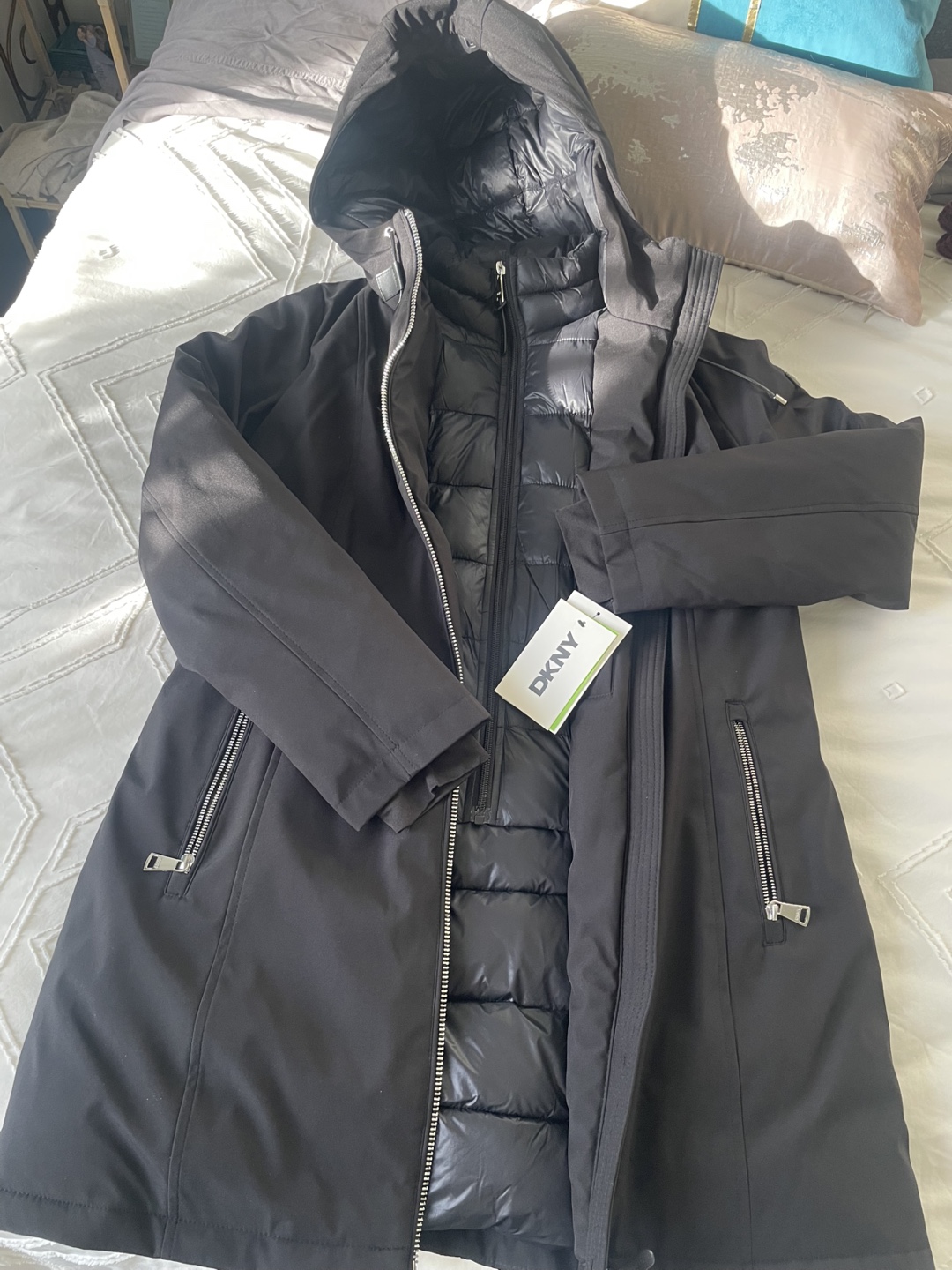 Women's Black Softshell Jacket with Inner Vest