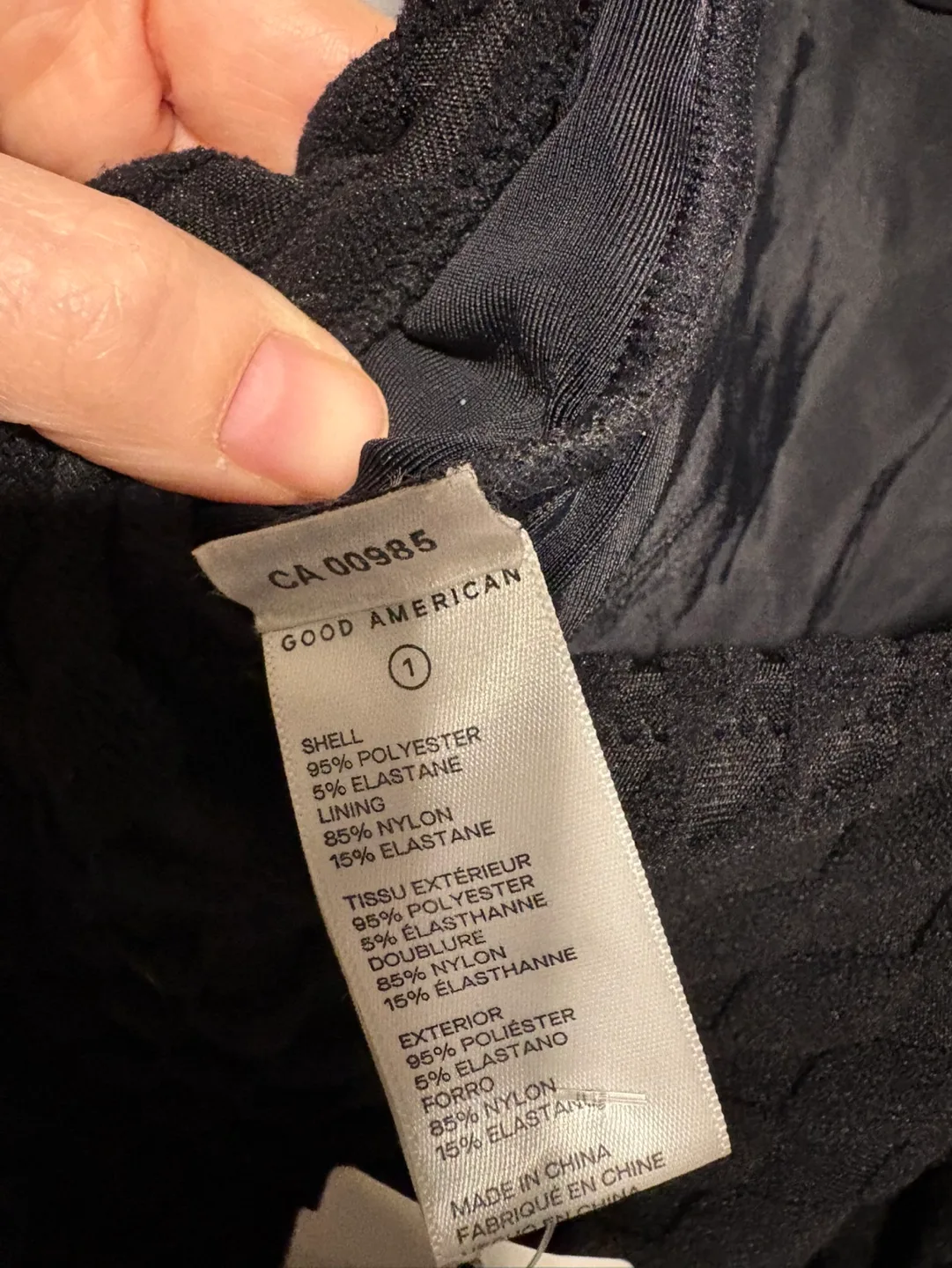 New Good American One-Piece Swimsuit Size 1 image indicator(9)