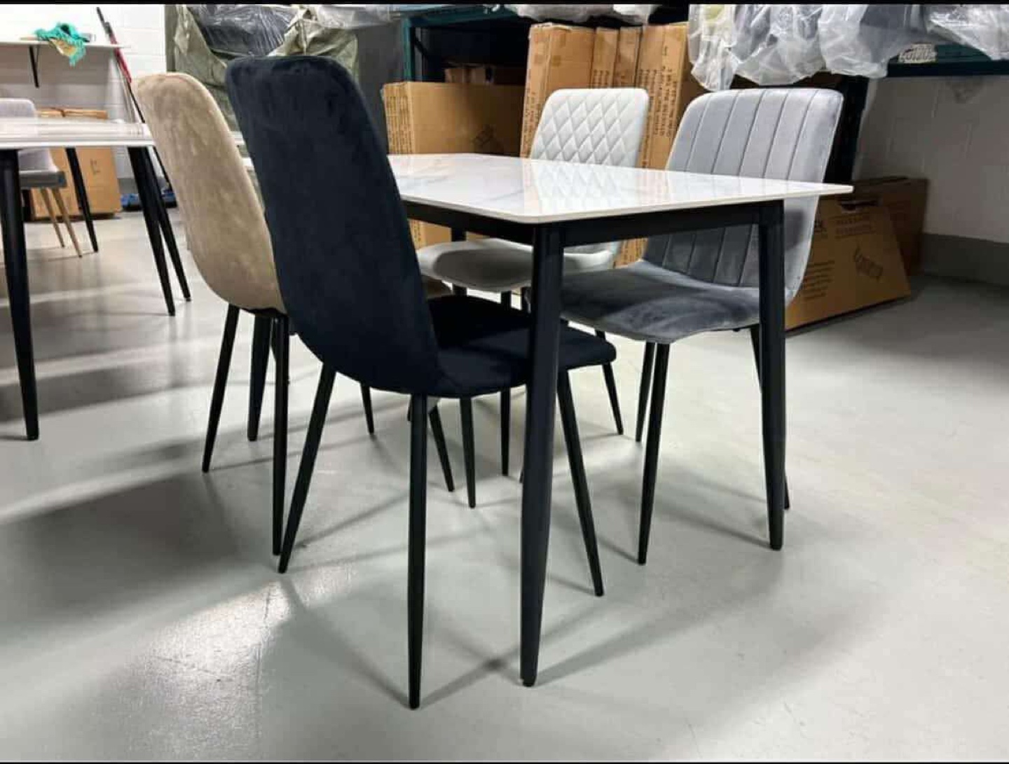 Modern Dining Table with Marble Top - photo 2