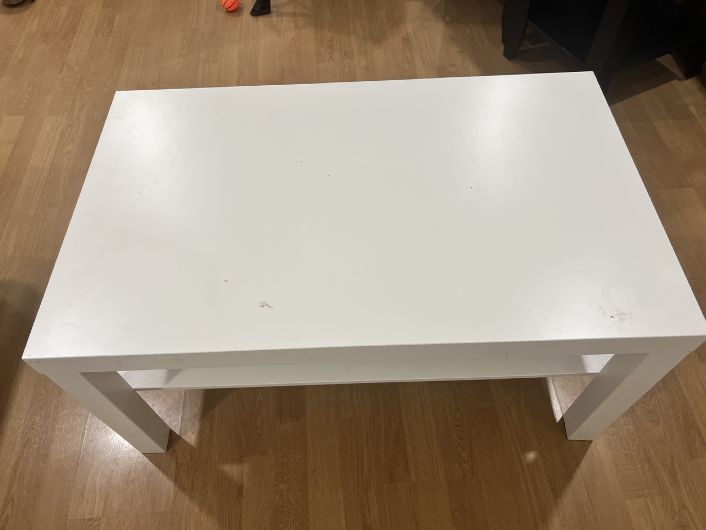 White Coffee Table with Shelf - photo 5