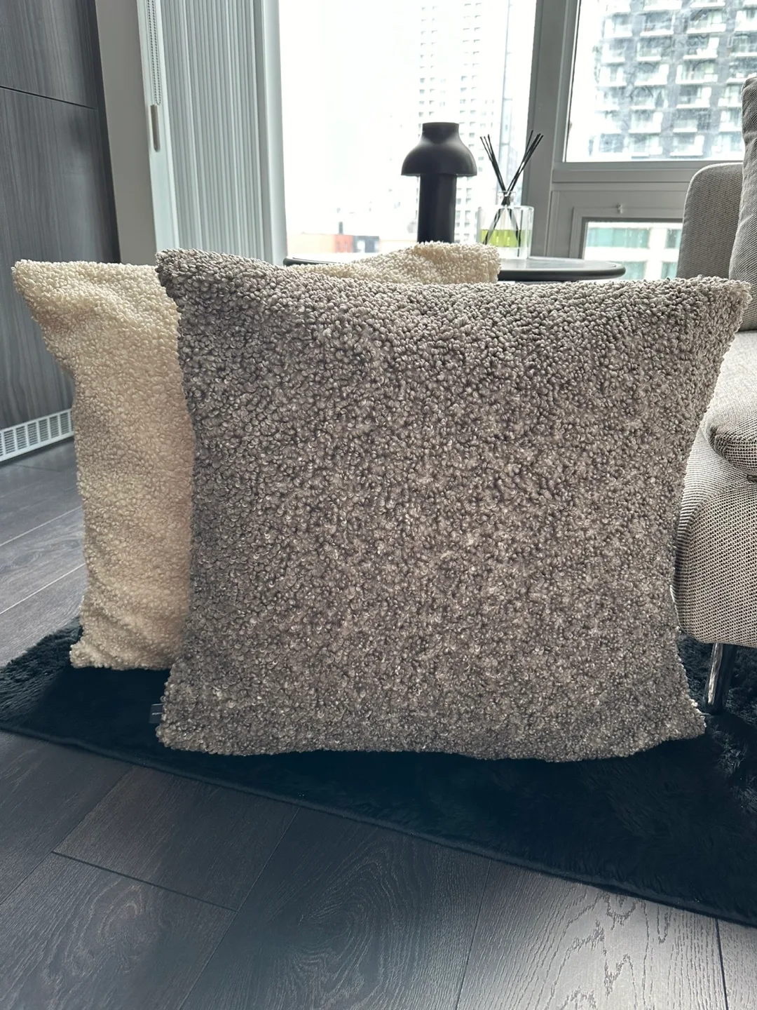 Simons Bouclé Wool-style cushion (set of 2) thumbnail