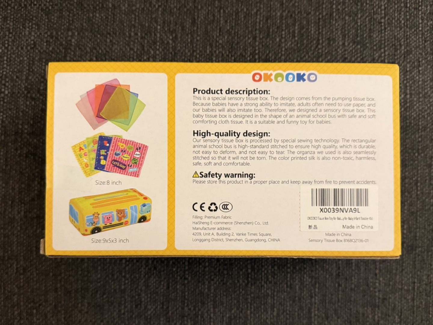 OKOOKO Tissue Box Toy - photo 5