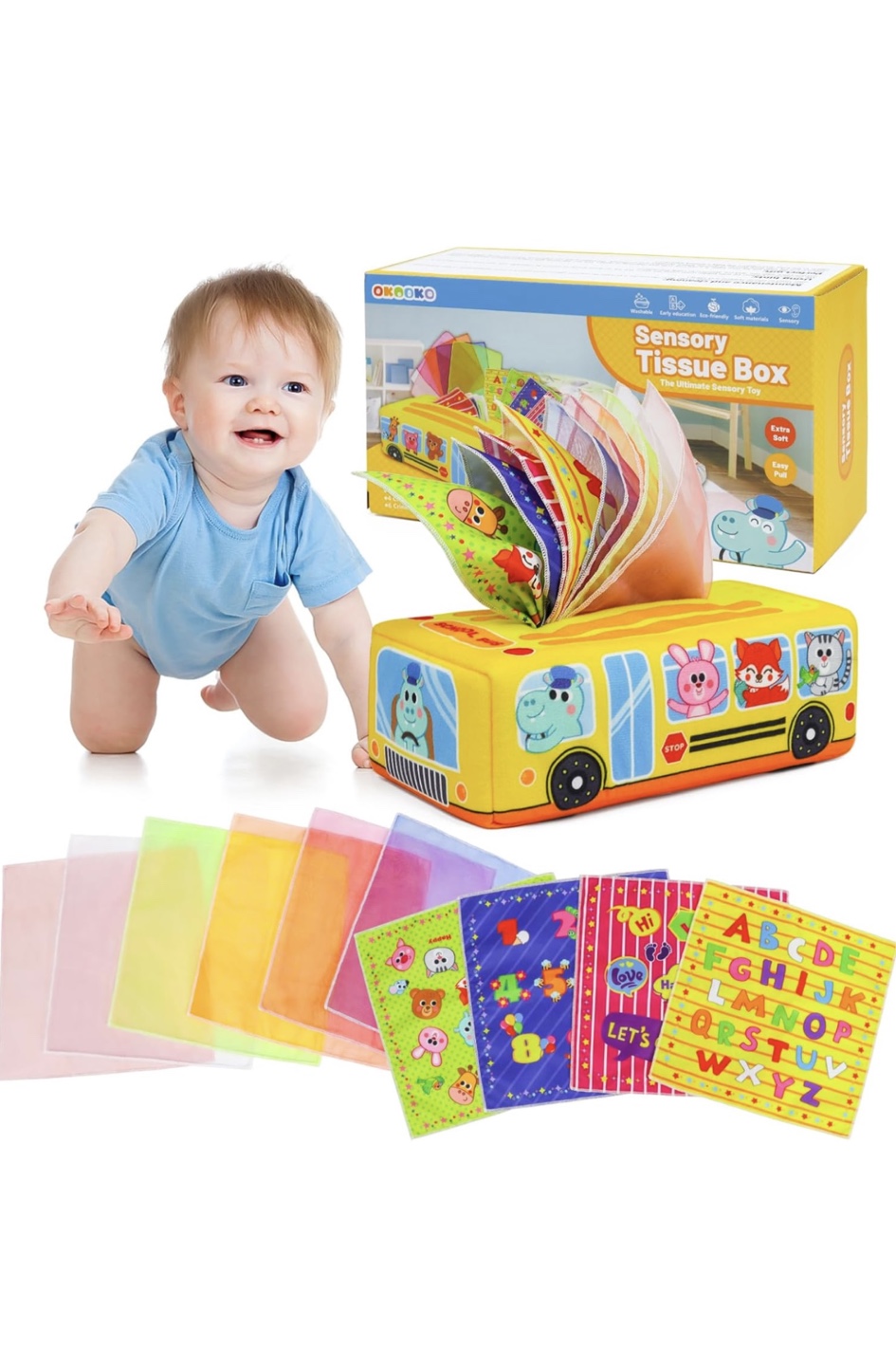 OKOOKO Tissue Box Toy
