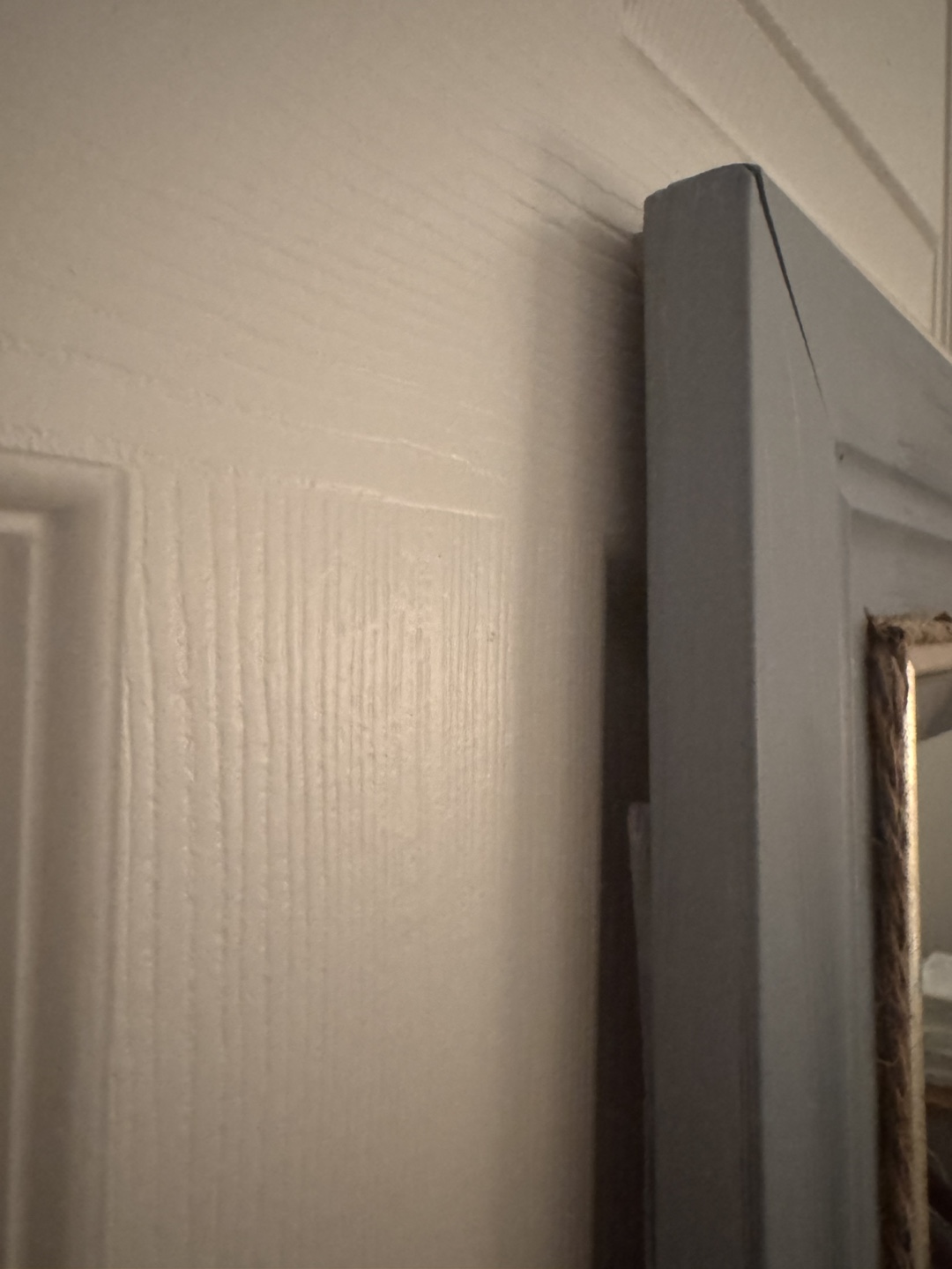 Full-Length Grey Mirror with Rope Trim - photo 3