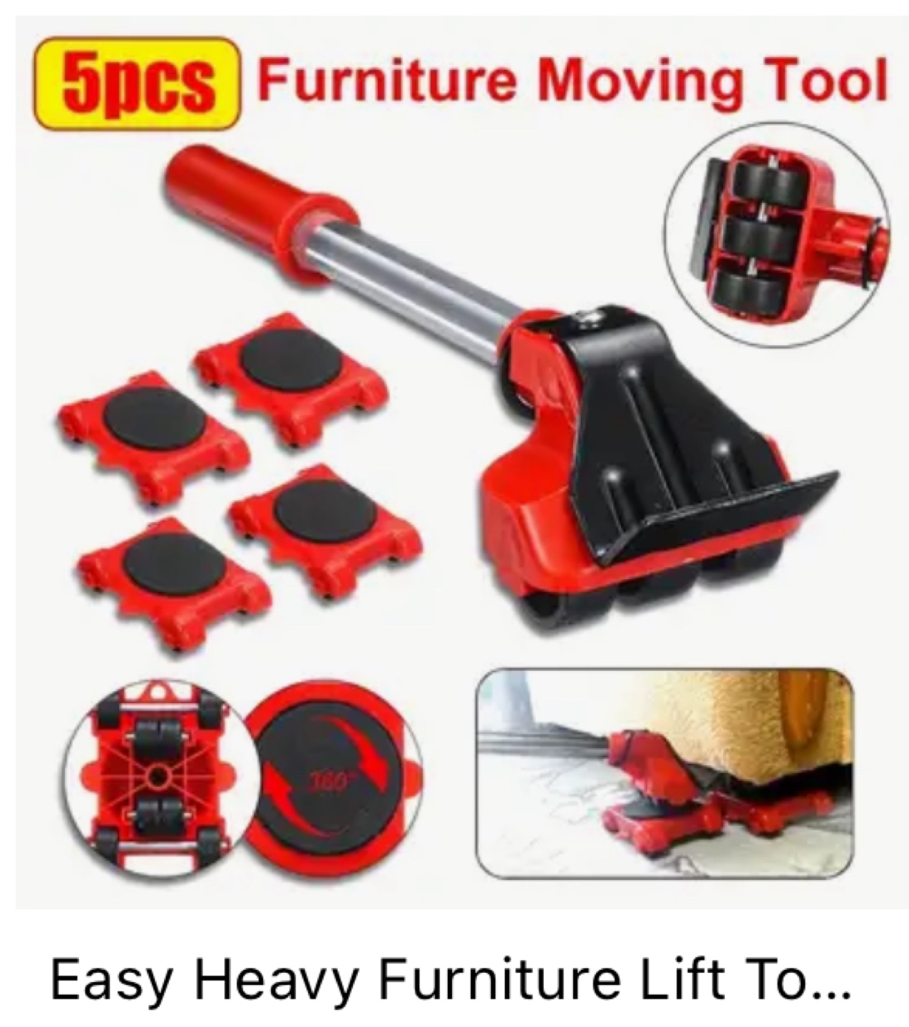 5pcs Furniture Moving Tool Set