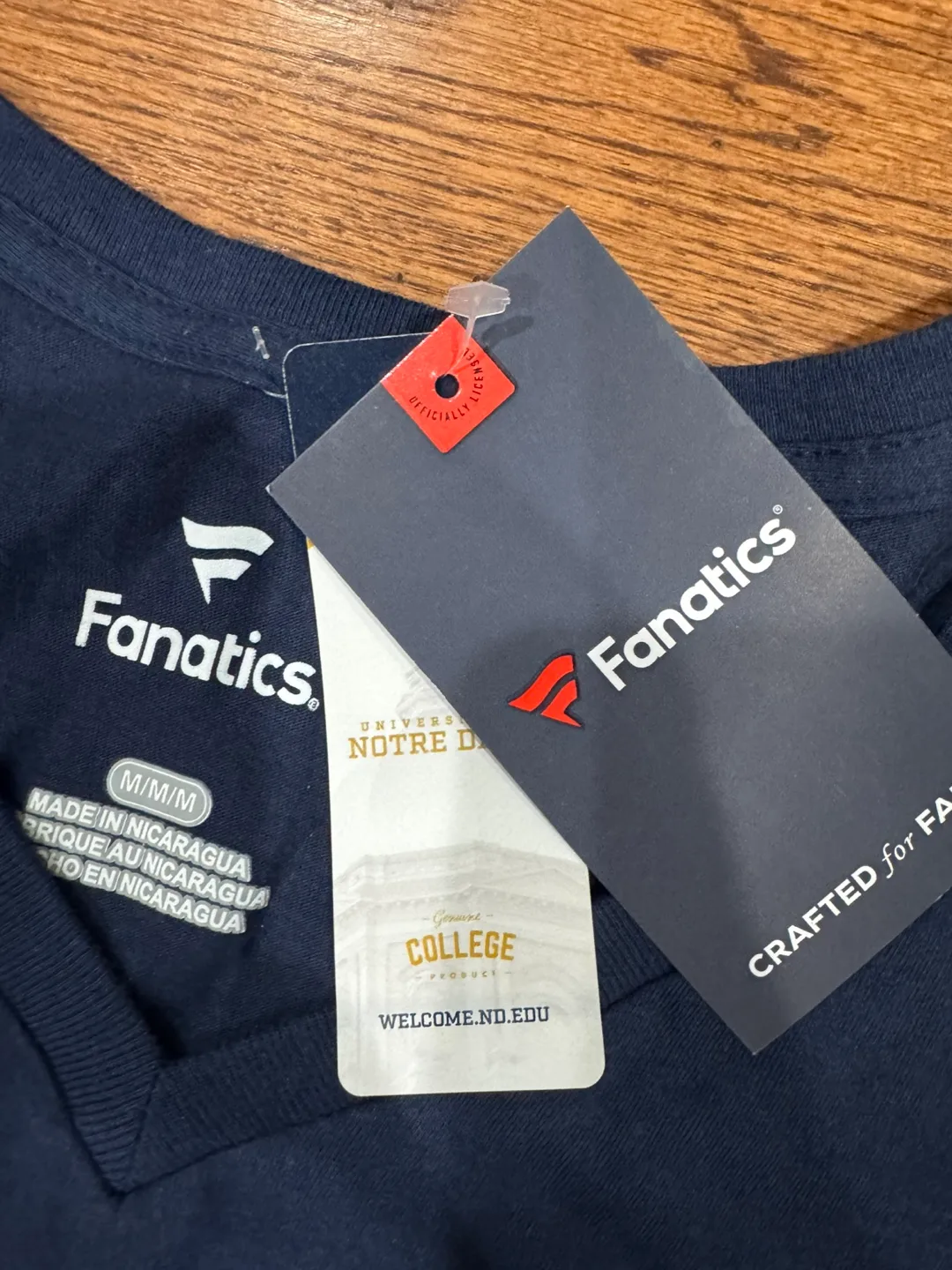 Notre Dame Fighting Irish Fanatics V-Neck T-Shirt image indicator(3)