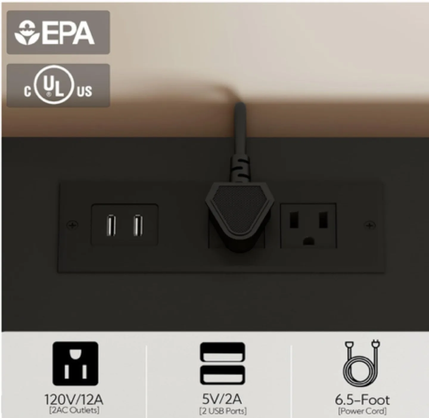 LED Nightstand Bedside Table with Charging Station 2 Drawers image indicator(6)