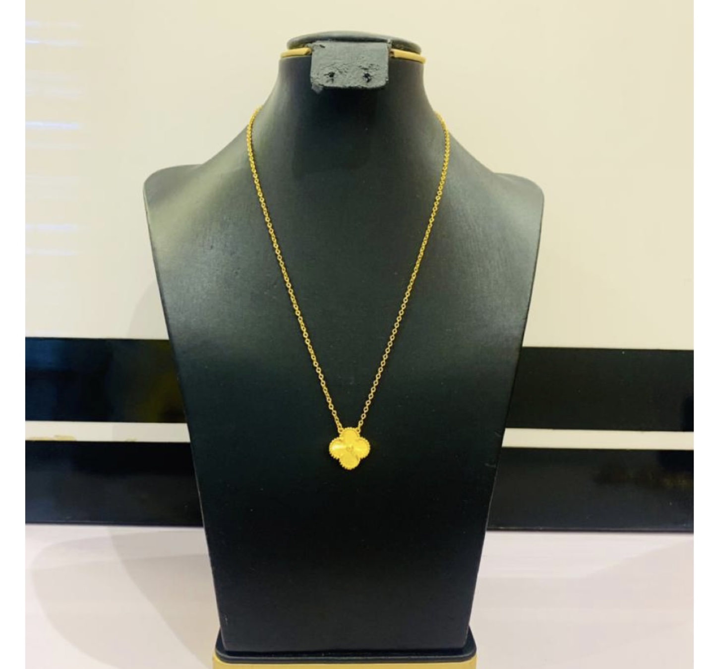 Gold Tone Necklace and Earring Set