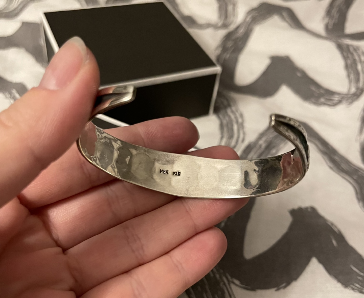 Silver Turquoise Cuff Bracelet - photo 5