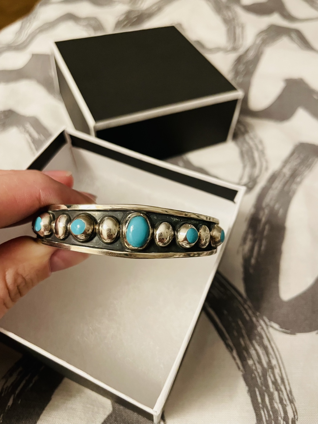 Silver Turquoise Cuff Bracelet