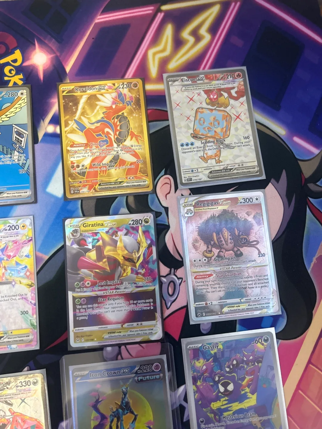 Pokémon Card Lot -  12 Cards Including Rare VMAX and VSTAR Cards image indicator(5)