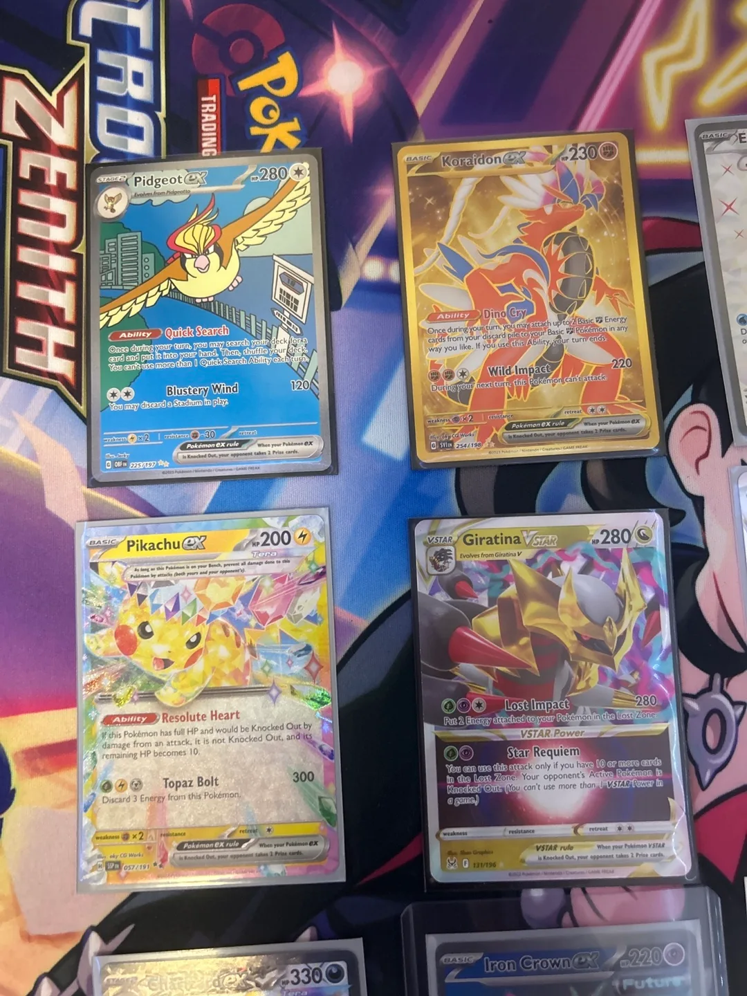 Pokémon Card Lot -  12 Cards Including Rare VMAX and VSTAR Cards image indicator(4)