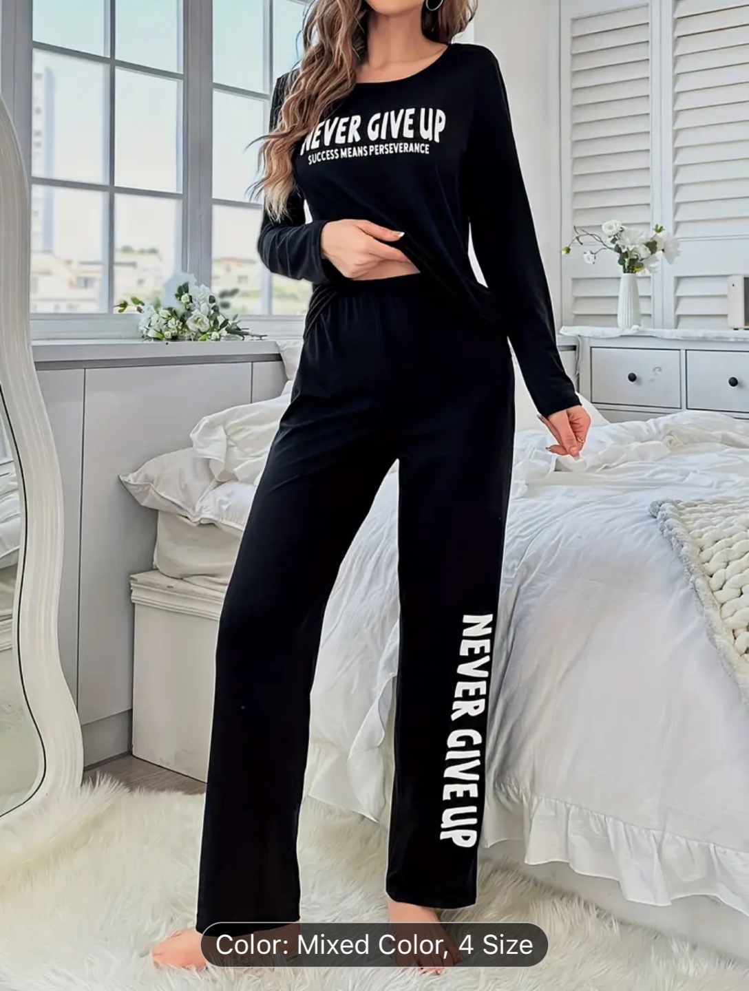Women's Black pajama Set - photo 3