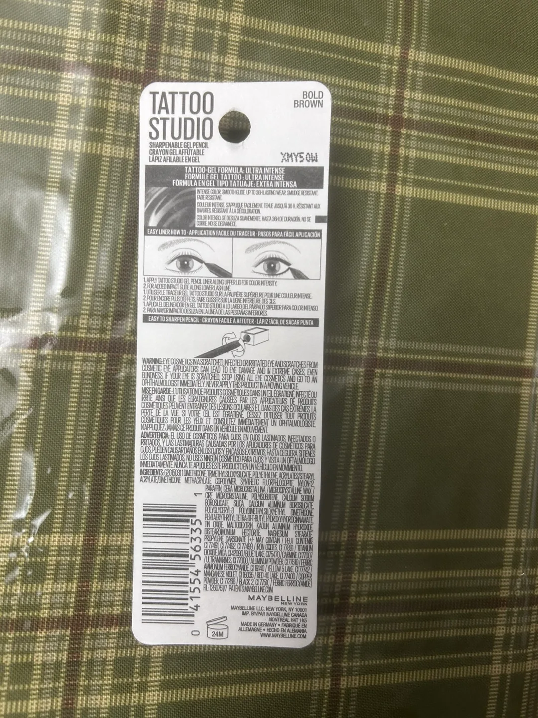 Maybelline Tattoo Studio Gel Pencil Eyeliner - 910 Bold Brown image indicator(2)