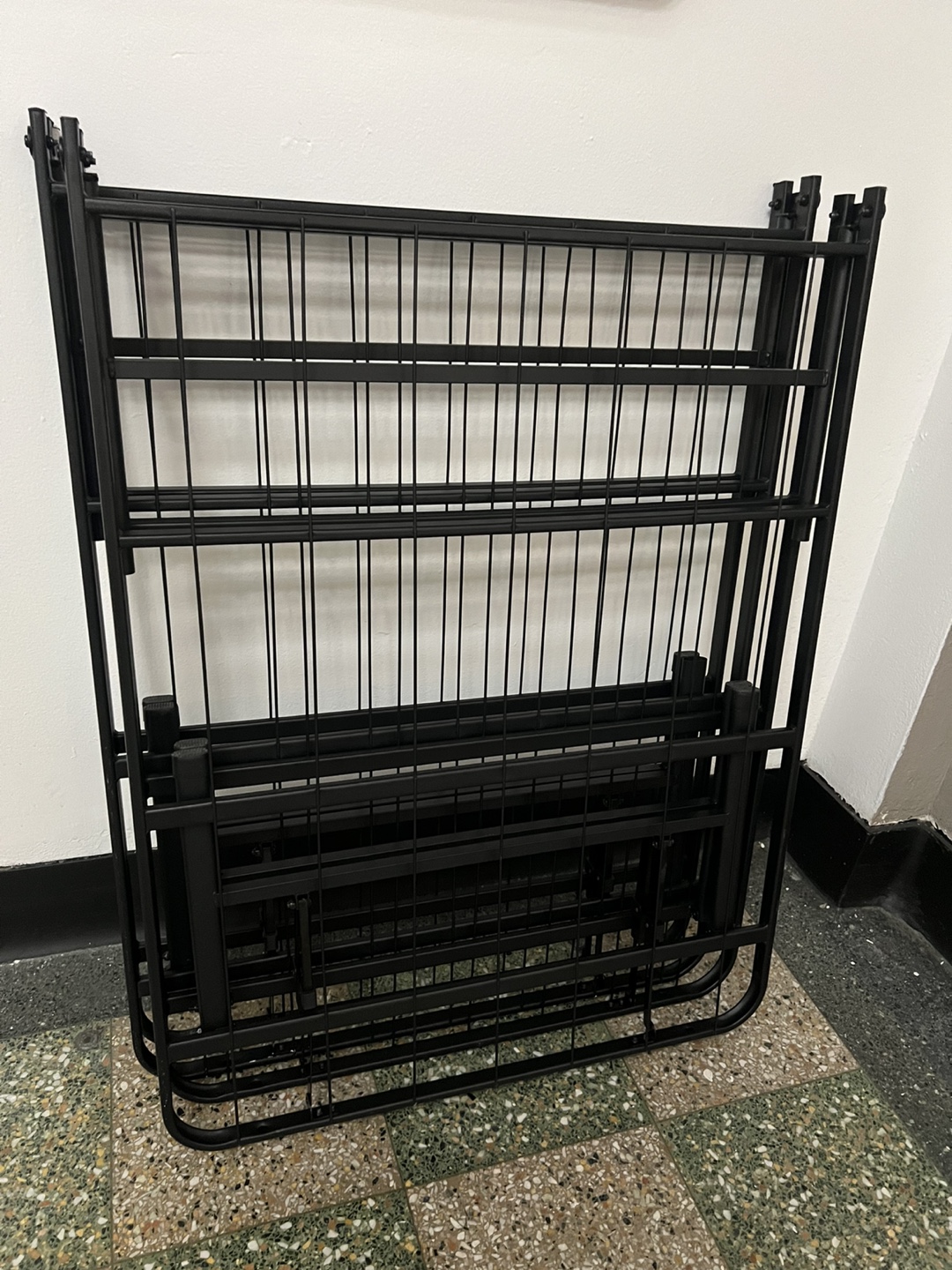 Black Metal Full-Size Bed Frame - photo 4